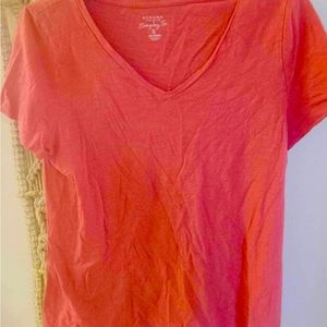 Hot pink cotton tee